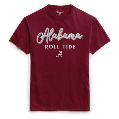 Alabama League Women's Puff Girly Script Tee