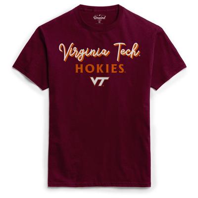 Virginia Tech League Women's Puff Girly Script Tee