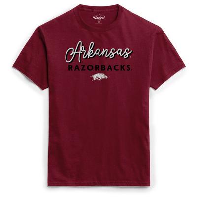Arkansas League Women's Puff Girly Script Tee