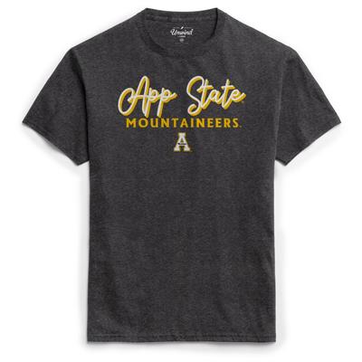 Appalachian State League Women's Puff Girly Script Tee