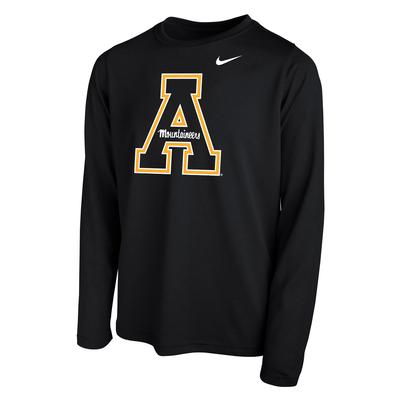 Appalachian State Nike Youth Long Sleeve Dri-FIT Legend Tee