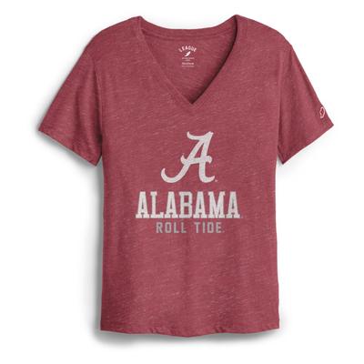 Alabama League Women's Boyfriend Block V Neck