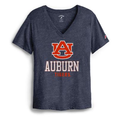 Auburn League Women's Boyfriend Block V Neck