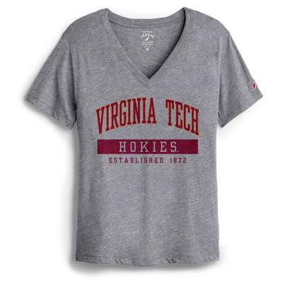 Virginia Tech League Women's Intramural Boyfriend V Neck Tee