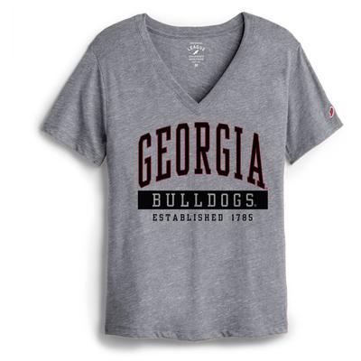 Georgia League Women's Intramural Boyfriend V Neck Tee