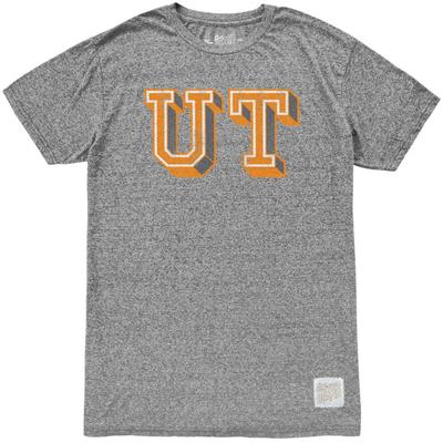 Tennessee Retro Brand Block UT Mock Twist Tee