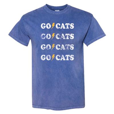 Kentucky Summit Rose Mineral Wash BF Cats Rocker Short Sleeve Tee