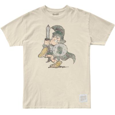 Michigan State Retro Brand Marching Spartan Vintage Tee