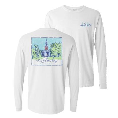 Kentucky Summit Hand Drawn Campus Long Sleeve Comfort Colors Tee