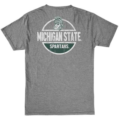 Michigan State Retro Brand Circle Spartan Tee