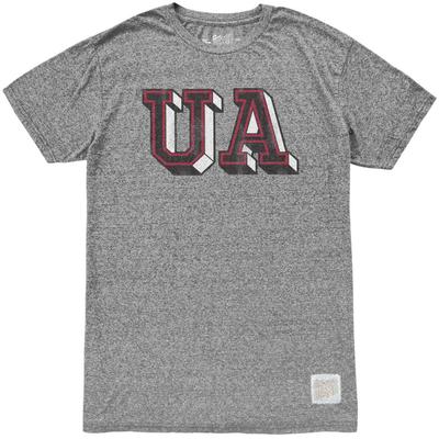 Arkansas Retro Brand Block UA Mock Twist Tee