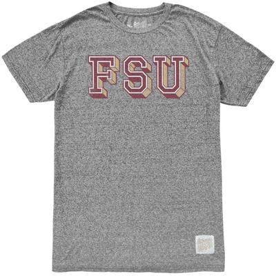 Florida State Retro Brand Block FSU Mock Twist Tee