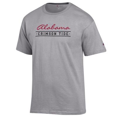 Alabama Champion Women's Script Bar Mascot Tee