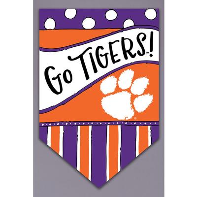 Clemson Magnolia Lane Go Tigers Garden Flag