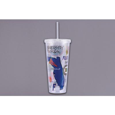 Florida Magnolia Lane 22 oz Tumbler with Straw