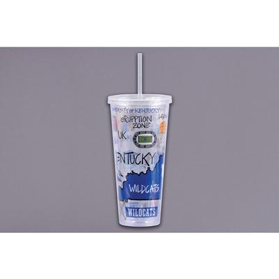 Kentucky Magnolia Lane 22 oz Tumbler with Straw