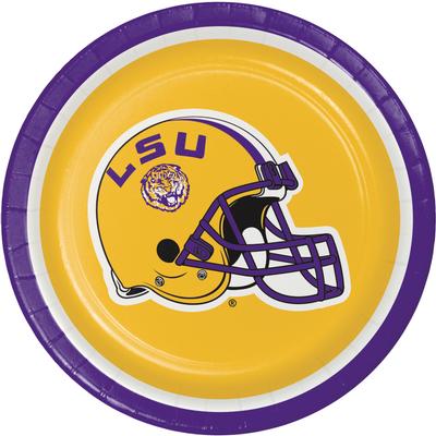 LSU 8 Count Paper Plates