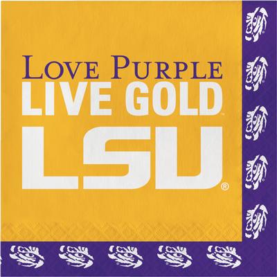 LSU 20 Count Napkins