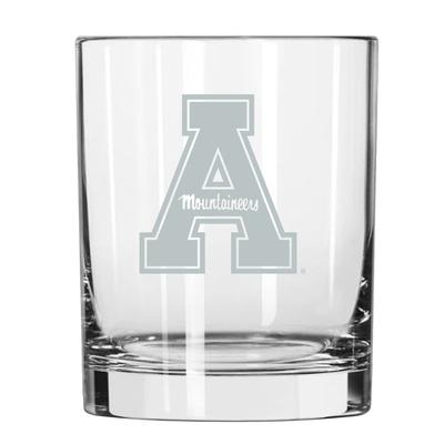 Appalachian State 14 oz Frost Rock Glass