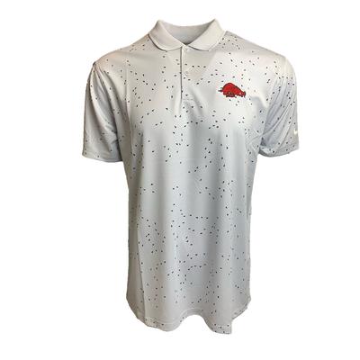 Arkansas Nike Golf Men's Vault Victory Micro Print Polo