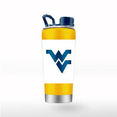 West Virginia GTL 24 oz Striped Shaker