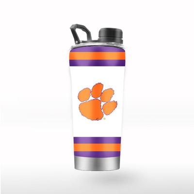 Clemson GTL 24 oz Striped Shaker