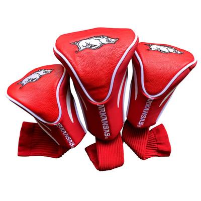 Arkansas 3 Pack Contour Golf Club Head Covers