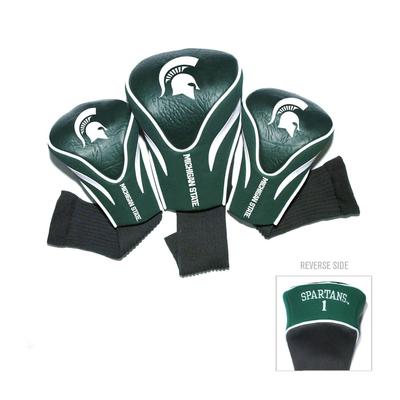 Michigan State 3 Pack Contour Golf Club Head Covers