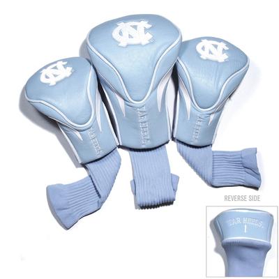 UNC 3 Pack Contour Golf Club Head Covers