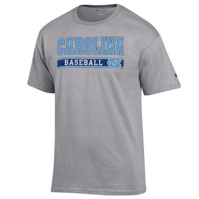 UNC Champion Baseball Bar Stack Tee