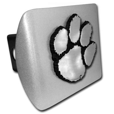Clemson Chrome Paw Hitch Cover