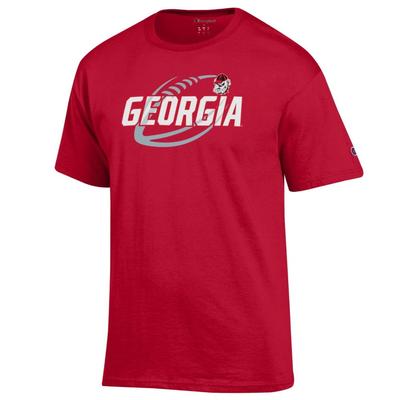 Georgia Champion Men's Football Slant Tee