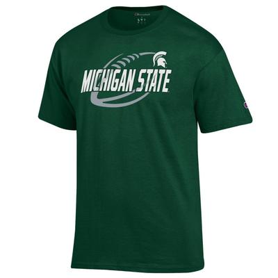 Michigan State Champion Men's Football Slant Tee