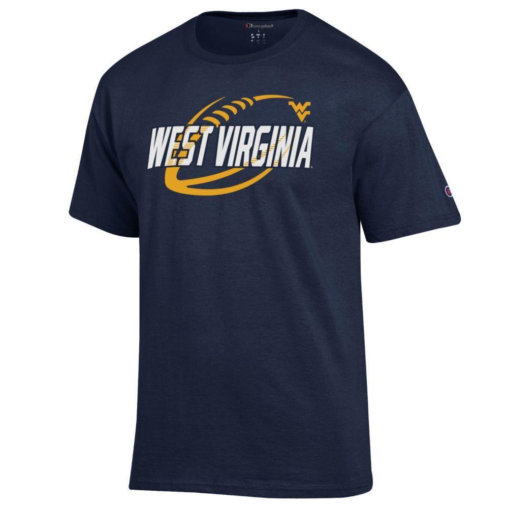 West Virginia Champion Football Slant Tee