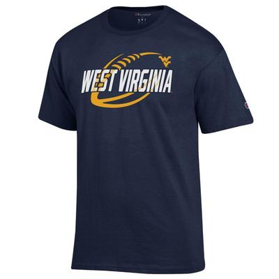 West Virginia Champion Football Slant Tee