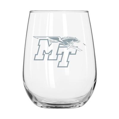 MTSU Frost Curved Beverage Glass