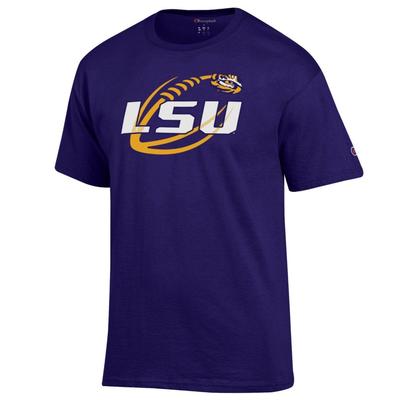 LSU Champion Football Slant Tee