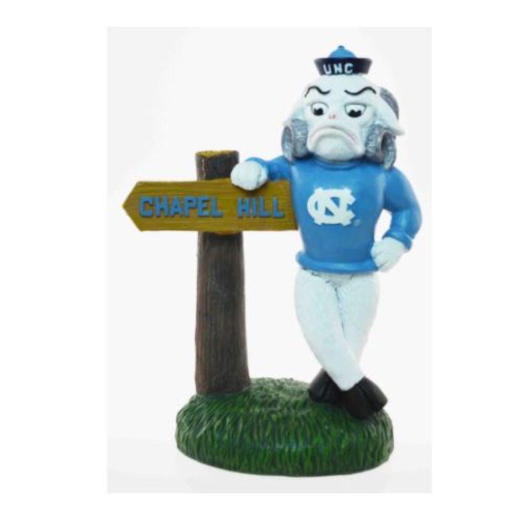Unc Painted Mascot Figurine With Sign