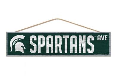 Michigan State Spartans Ave Wood Sign