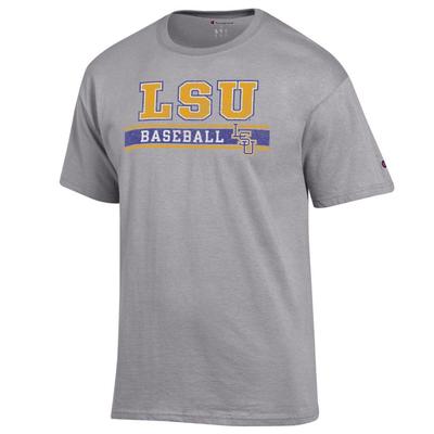 LSU Champion Baseball Bar Stack Tee