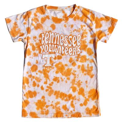 Tennessee Wes And Willy Girls Tie Dye Retro Tee - Lighter Colors