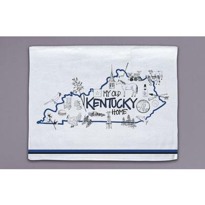 Magnolia Lane State Icons Towel