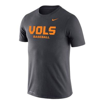 Tennessee Nike Vols Baseball Legend Short Sleeve Tee