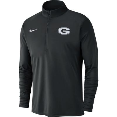 Georgia Nike Men's Dry Pacer Quarter Zip Pullover