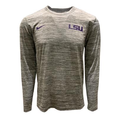 LSU Nike Men's Legend Velocity Long Sleeve Tee
