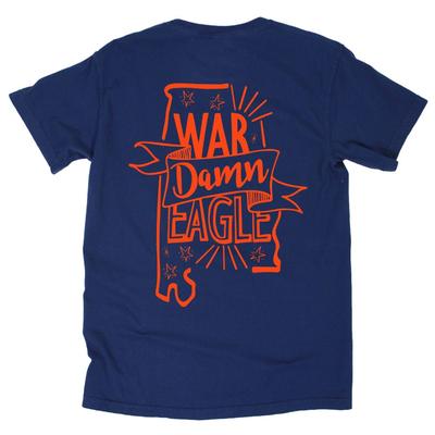 Auburn Kickoff Pep Squad Comfort Colors Pocket Tee