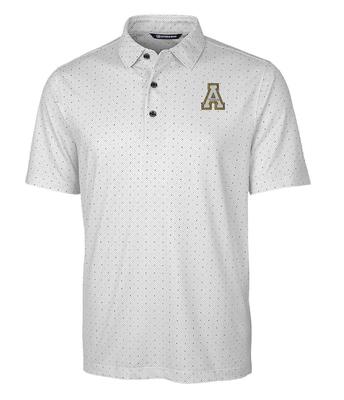 Appalachian State Cutter and Buck Pike Double Dot Print Polo