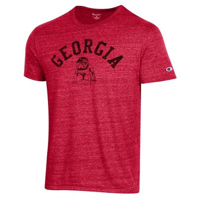Georgia Champion Men's Arch Bulldog Tri Blend Tee