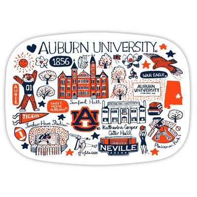 Auburn Tigers Julia Gash 14 inch Serving Platter
