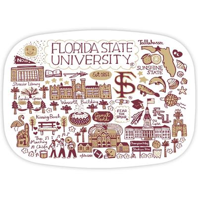Florida State Julia Gash 14 inch Serving Platter